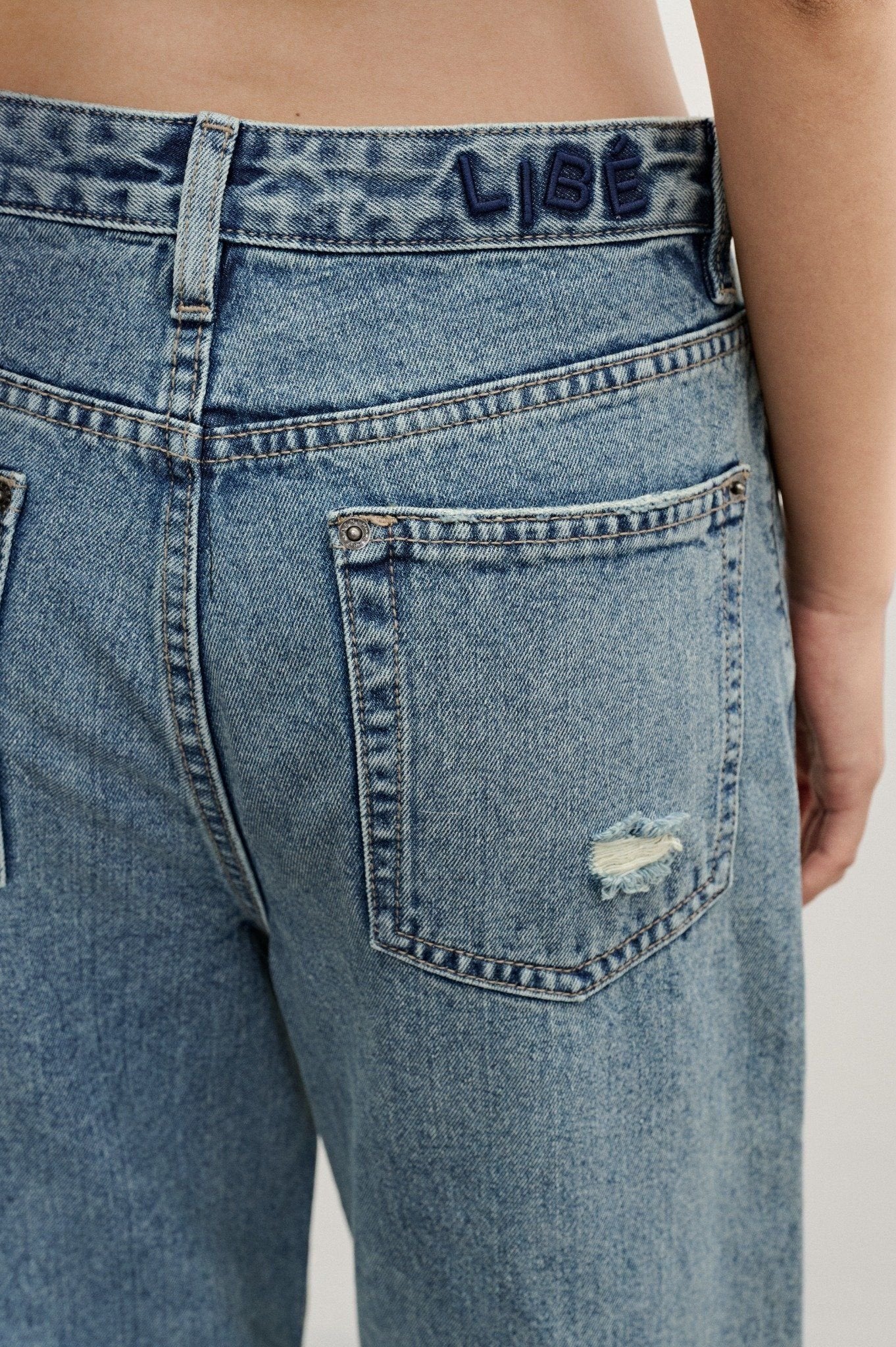 Libe Medium Blue Ripped Jeans (Pre-order)