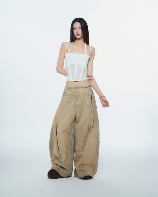 Bunny Hill Melios Mesh Top (White) (Pre-order) - Em Clothing