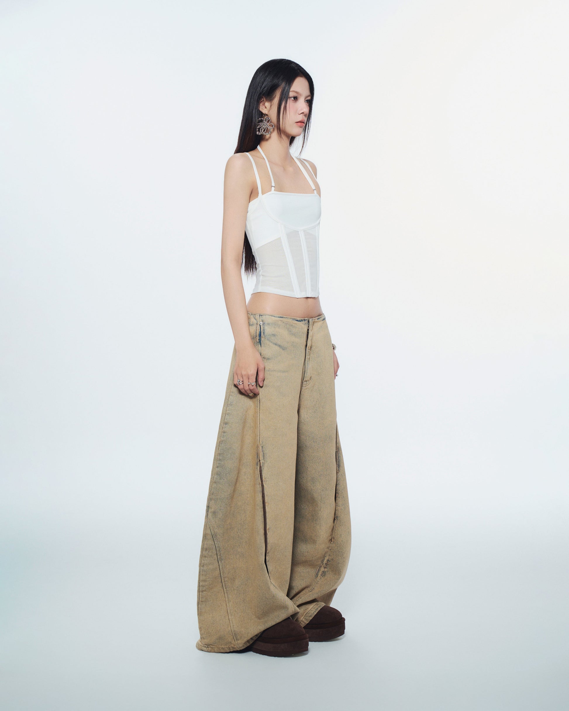 Bunny Hill Melios Mesh Top (White) (Pre-order) - Em Clothing
