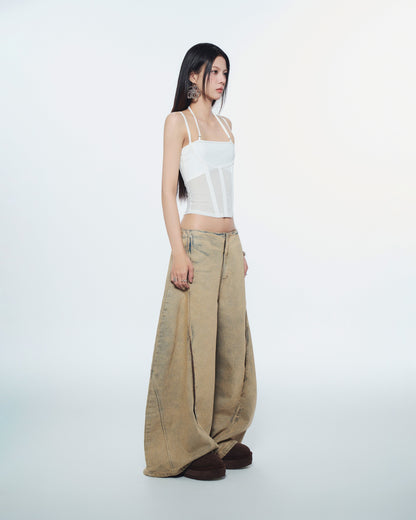 Bunny Hill Melios Mesh Top (White) (Pre-order) - Em Clothing