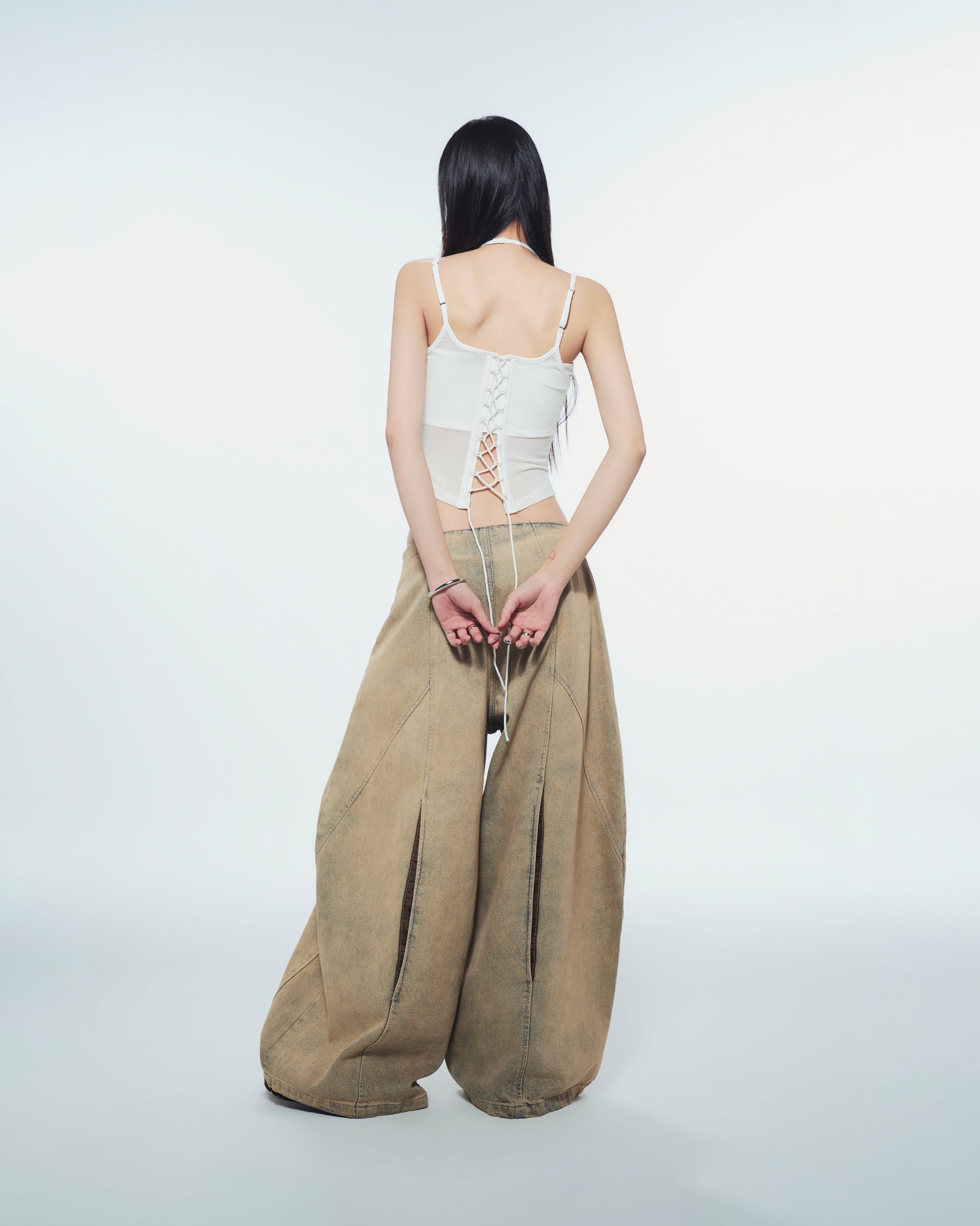 Bunny Hill Melios Mesh Top (White) (Pre-order) - Em Clothing
