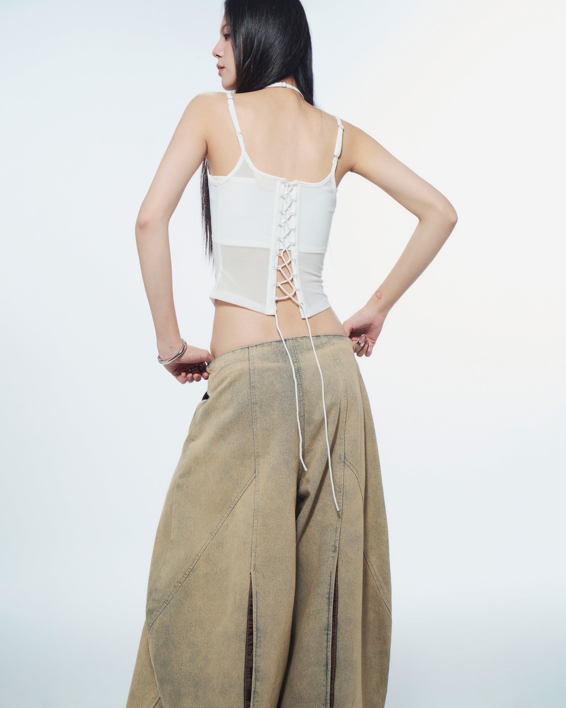 Bunny Hill Melios Mesh Top (White) (Pre-order) - Em Clothing