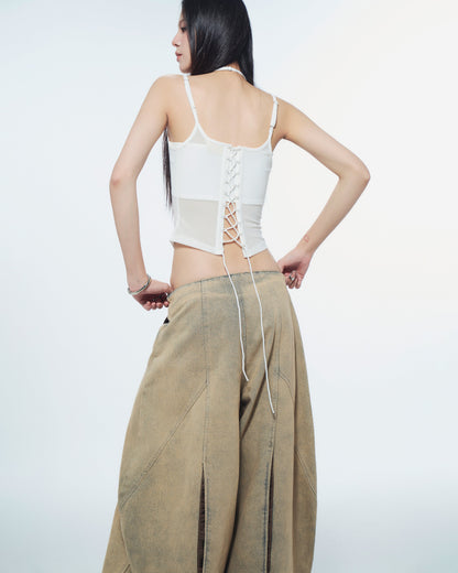 Bunny Hill Melios Mesh Top (White) (Pre-order) - Em Clothing