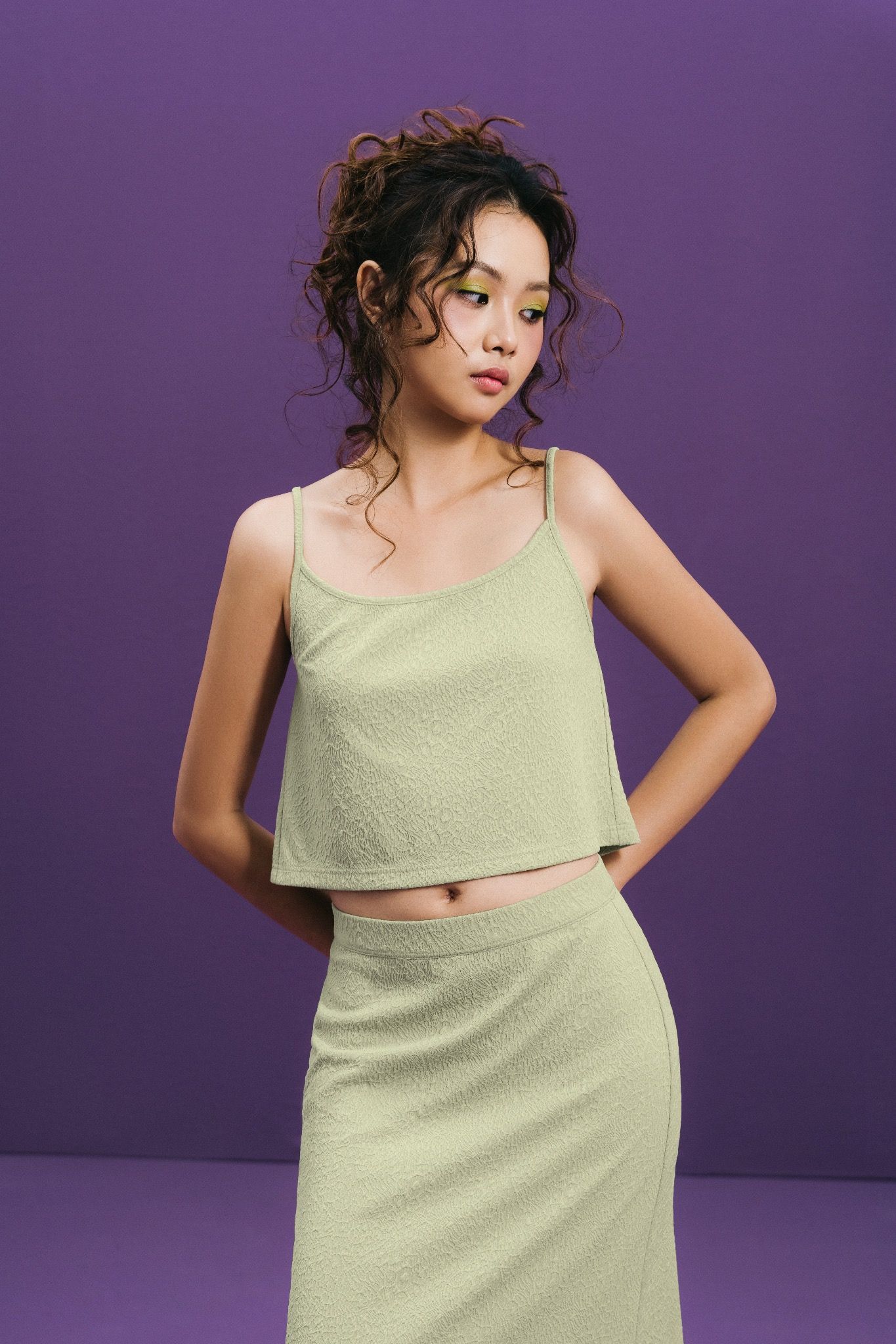 Libe Melon Green Open Back Camisole (Pre-order)