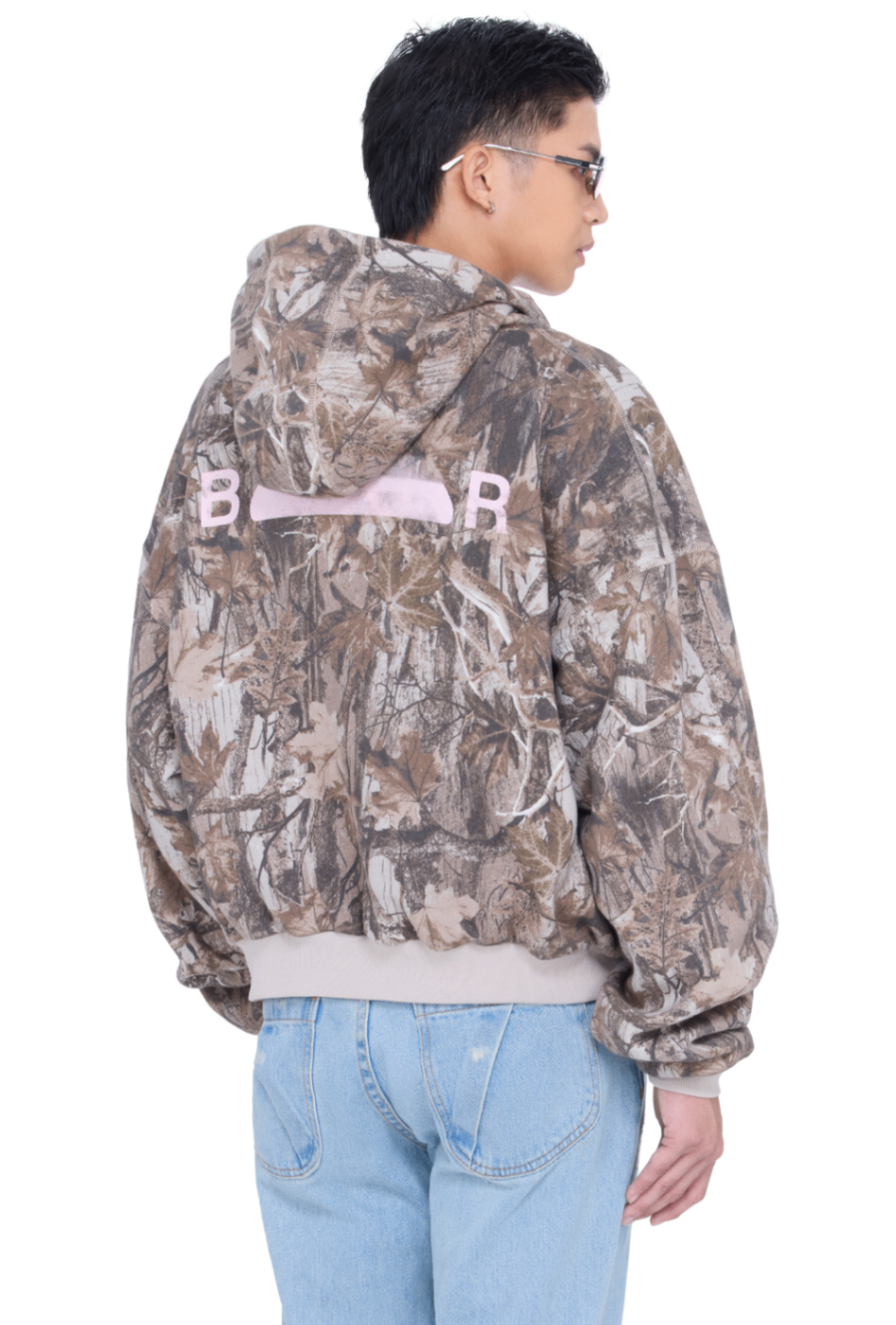 The Beuter Mental Hell Camo Boxy Zip Hoodie