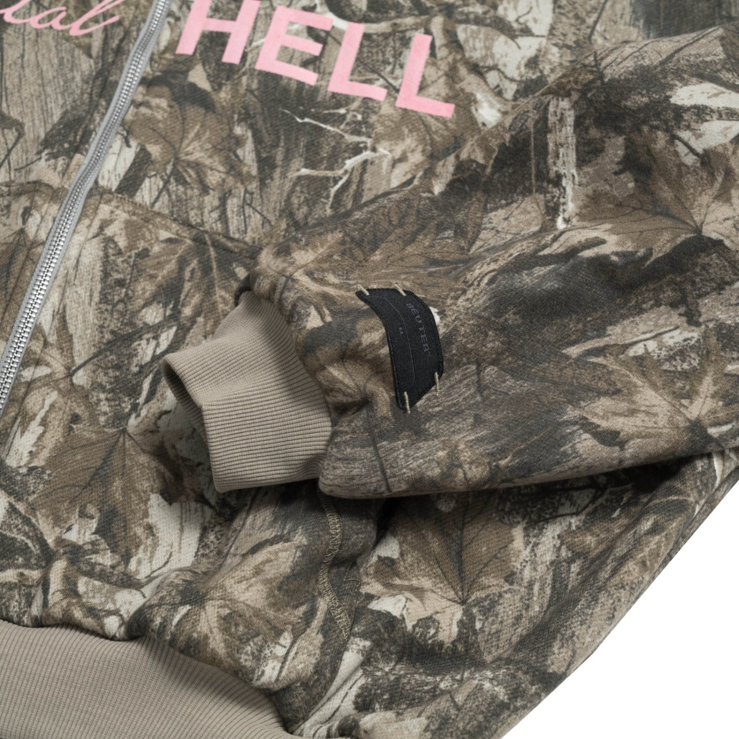 The Beuter Mental Hell Camo Boxy Zip Hoodie