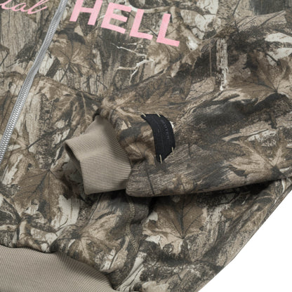 The Beuter Mental Hell Camo Boxy Zip Hoodie