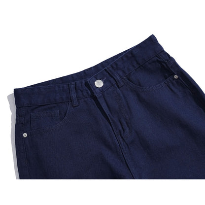 Whose Midnight Navy Wide Straight Jeans