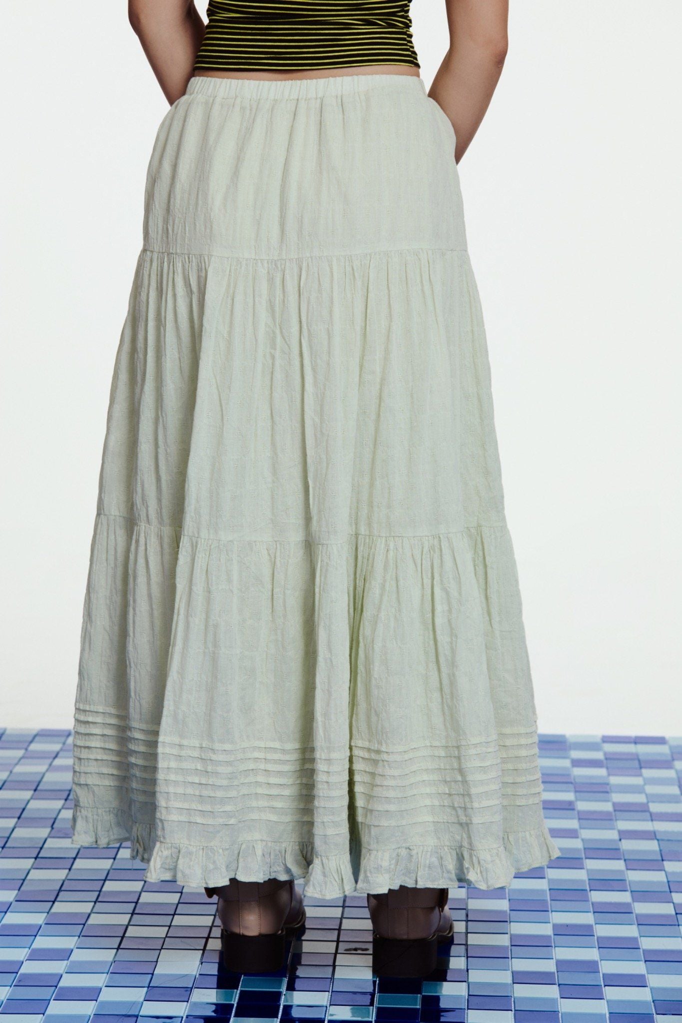 Libe Mint Maxi Skirt (Pre-order)