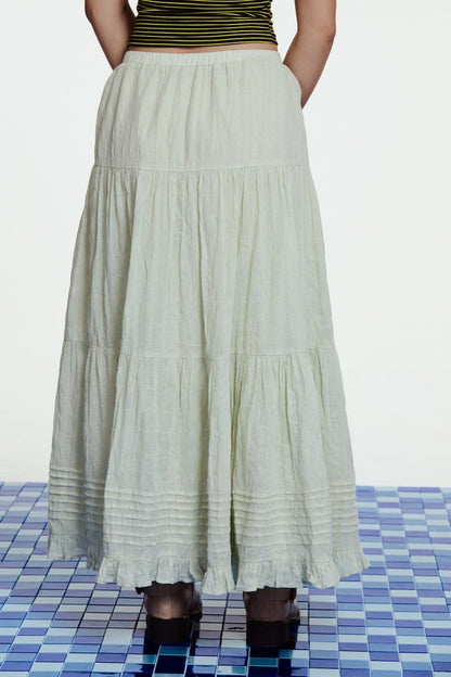 Libe Mint Maxi Skirt (Pre-order)