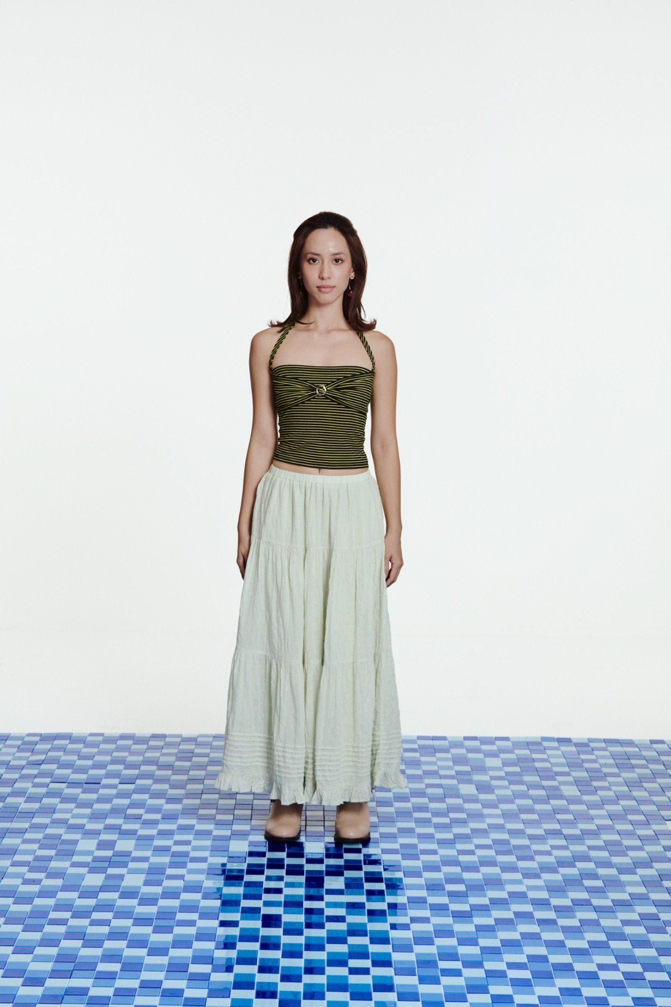 Libe Mint Maxi Skirt (Pre-order)