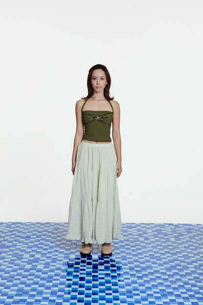 Libe Mint Maxi Skirt (Pre-order)