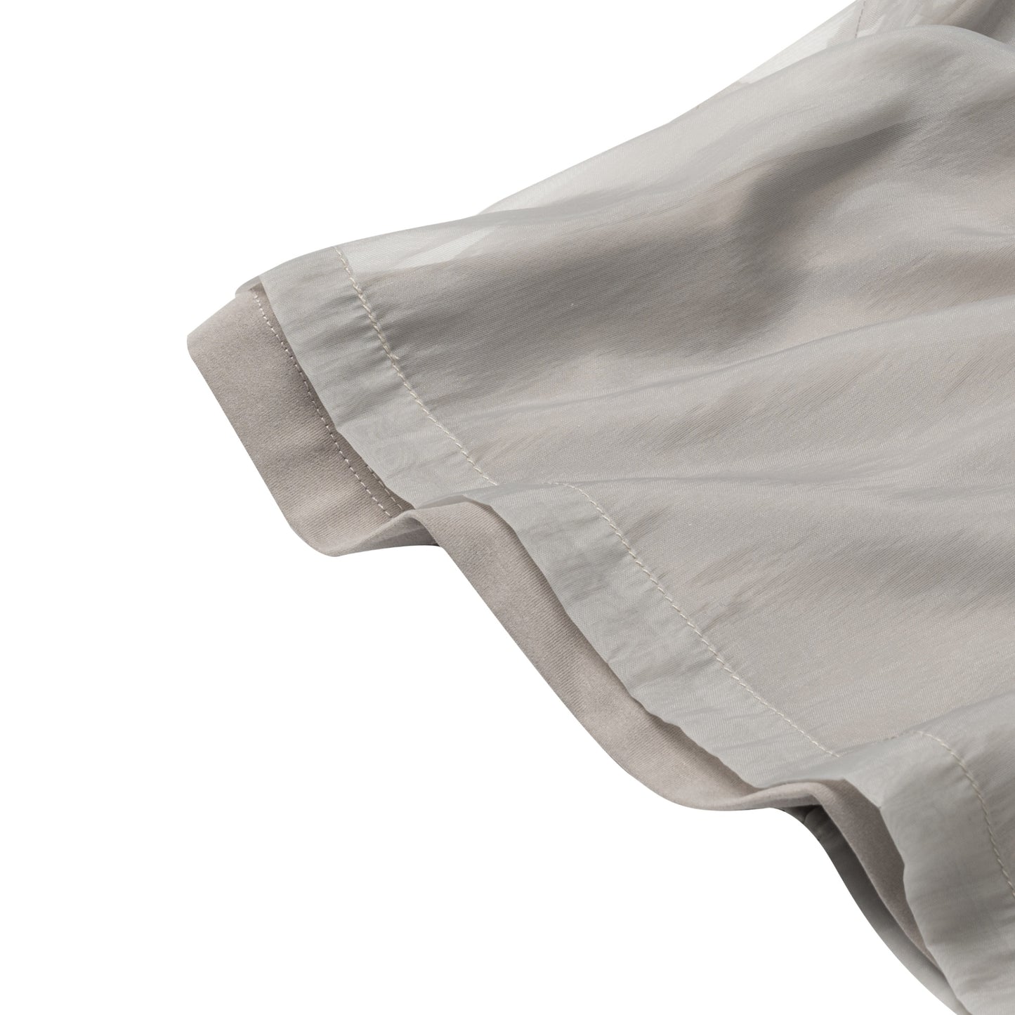 The Beuter Mist Grey Double Layer Tank Tops
