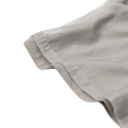 The Beuter Mist Grey Double Layer Tank Tops