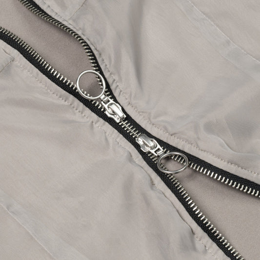 The Beuter Mist Grey Double Layer Tank Tops