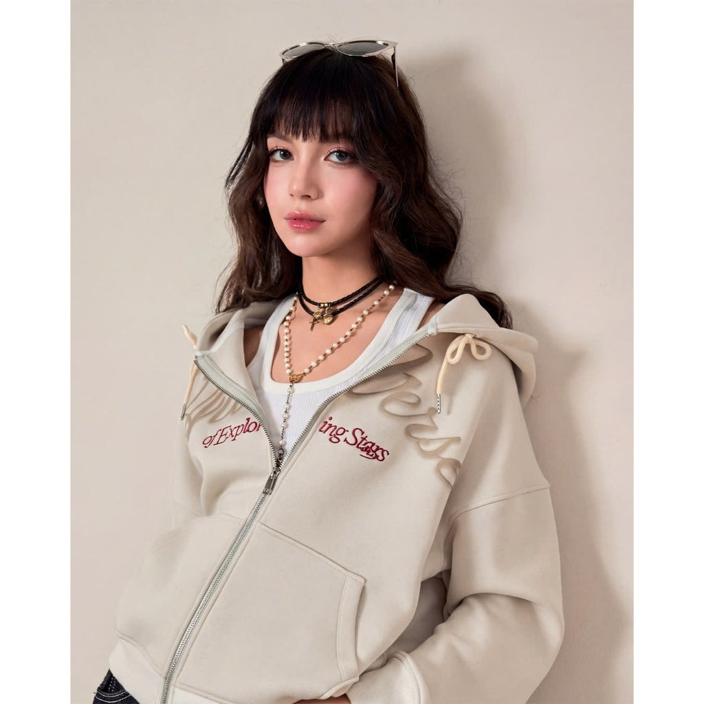 Aiai Studio "Miukiway" Boxy Hoodie - Delivery in 48h