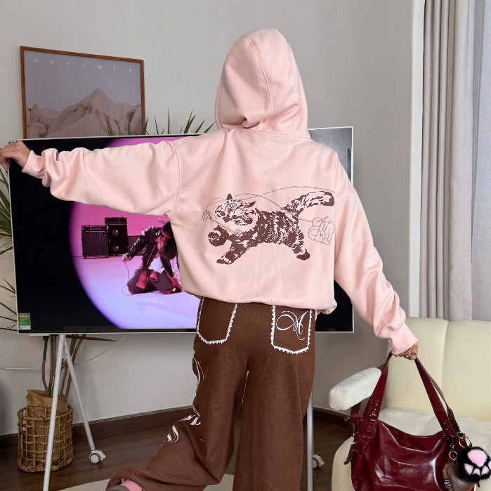 Aiai Studio "Miukiway" Boxy Hoodie - Delivery in 48h