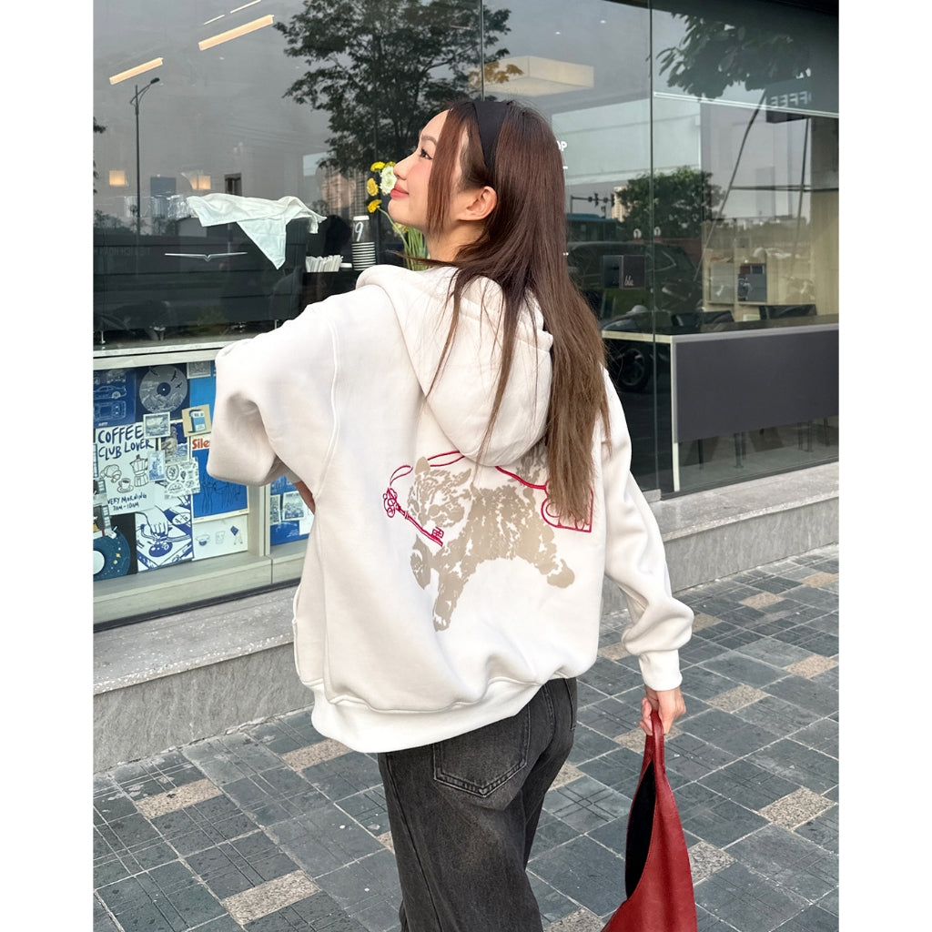 Aiai Studio "Miukiway" Boxy Hoodie - Delivery in 48h