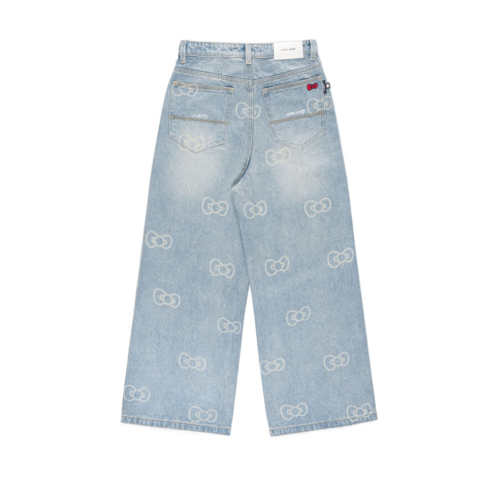 Levents Monogram Laser Baggy Jeans