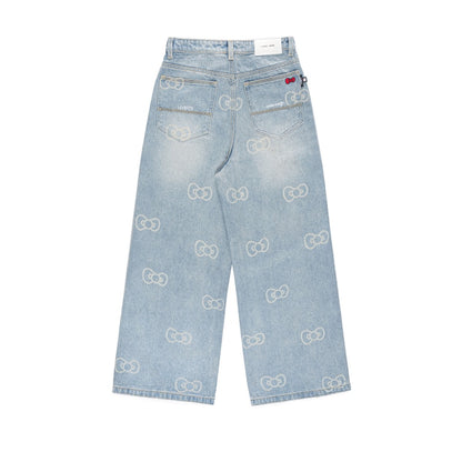 Levents Monogram Laser Baggy Jeans