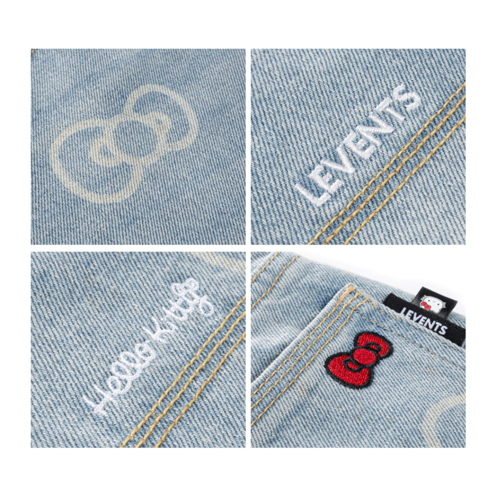 Levents Monogram Laser Baggy Jeans