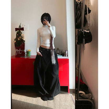 Sagittarius A+ Multi Rivet Wide Pants