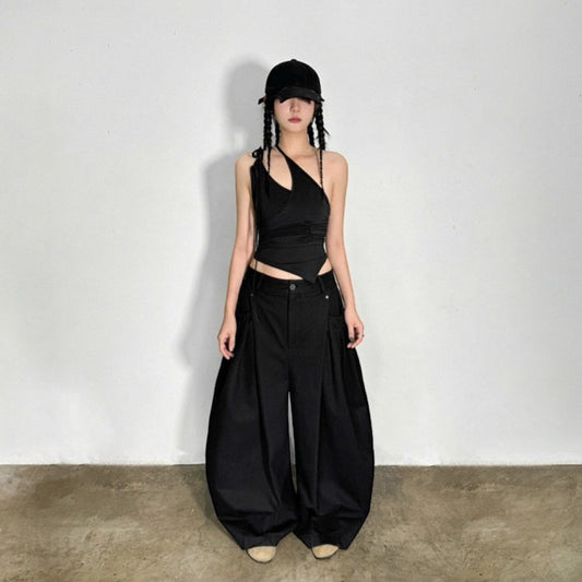 Sagittarius A+ Multi Rivet Wide Pants