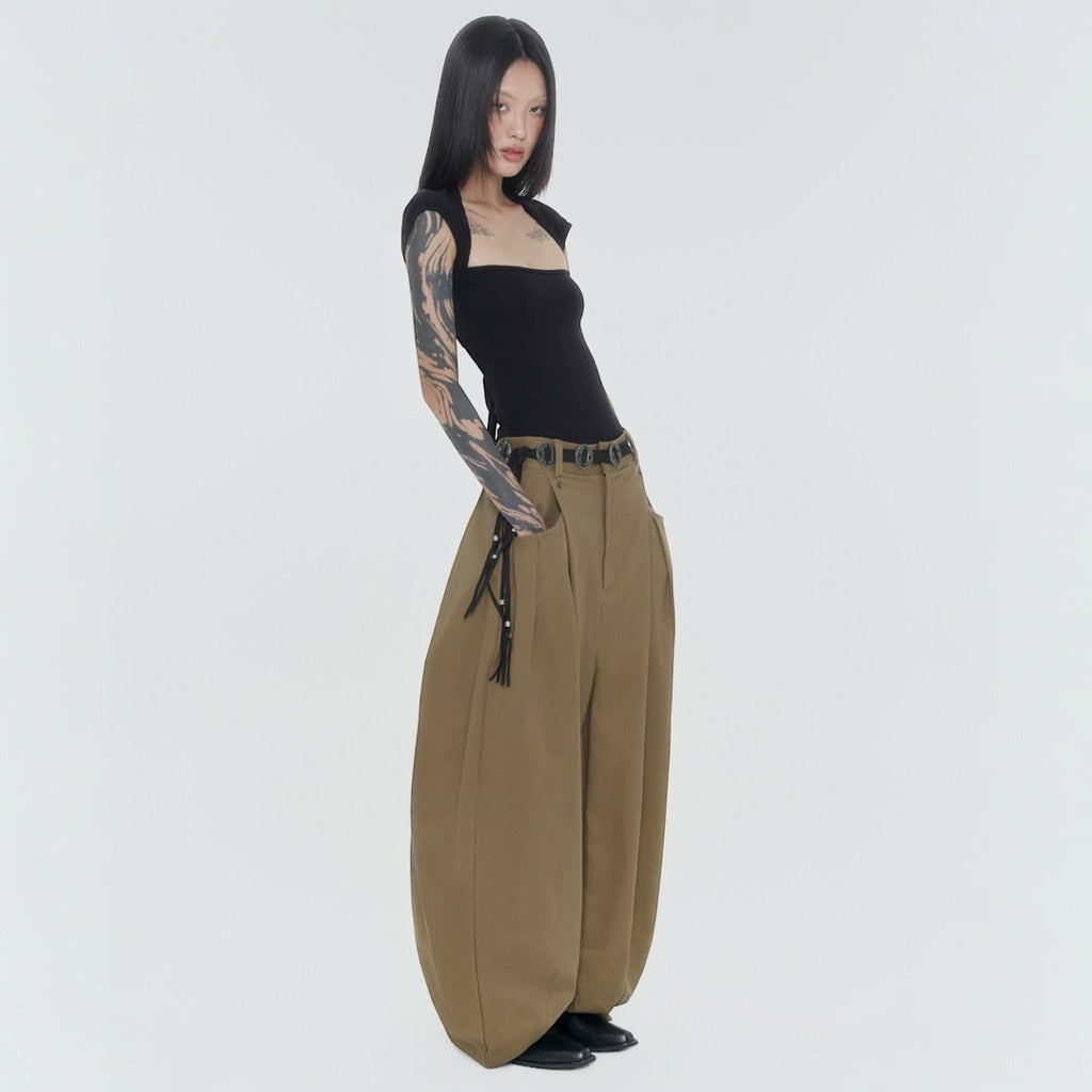 Sagittarius A+ Multi Rivet Wide Pants