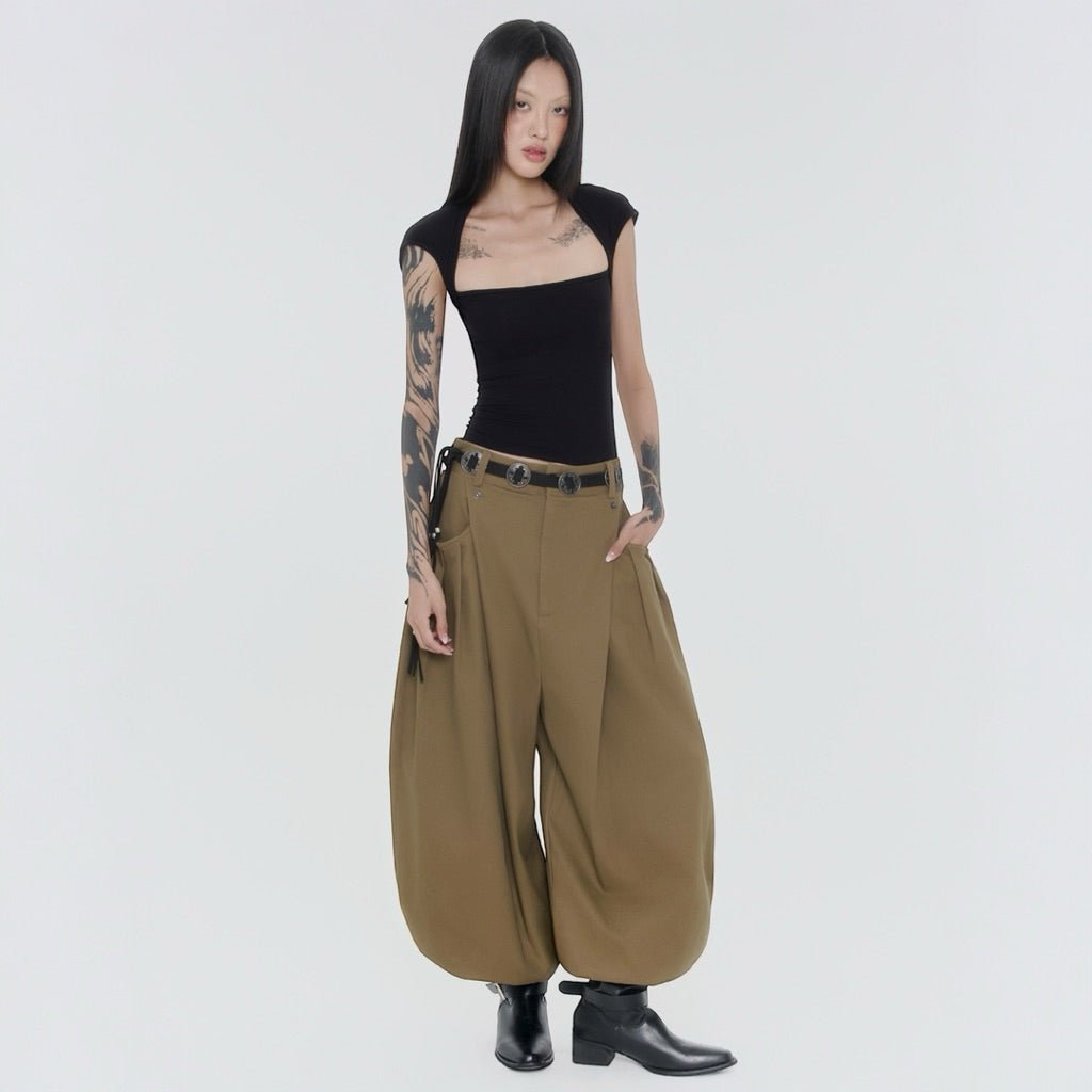 Sagittarius A+ Multi Rivet Wide Pants
