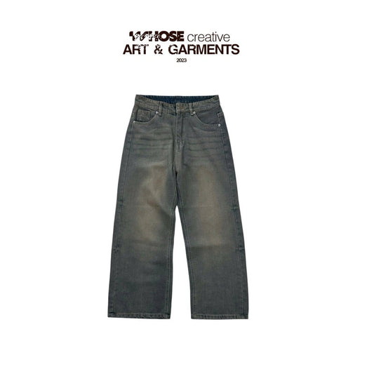 WHOSE Naval Wide Straight Jeans WHOSE (Pre-order)
