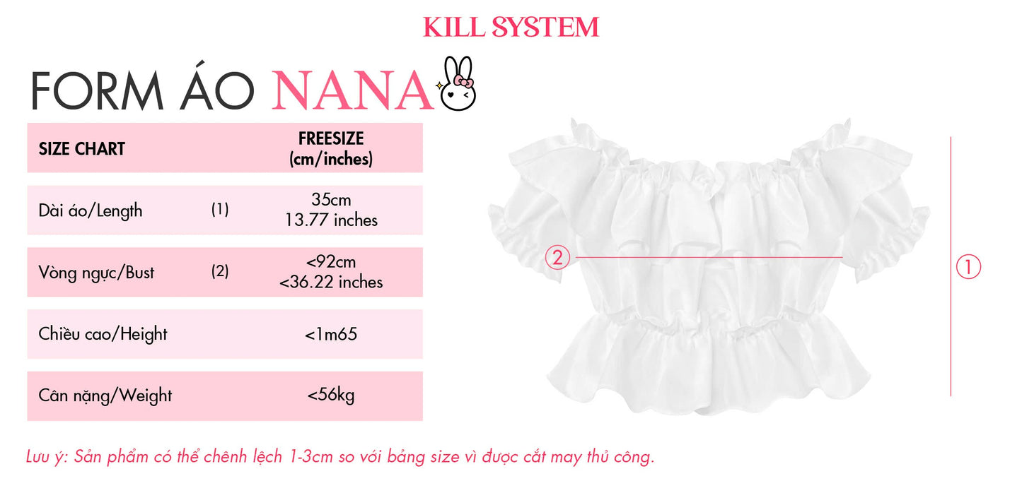 Kill System Nana Top (Pre-order) - Em Clothing
