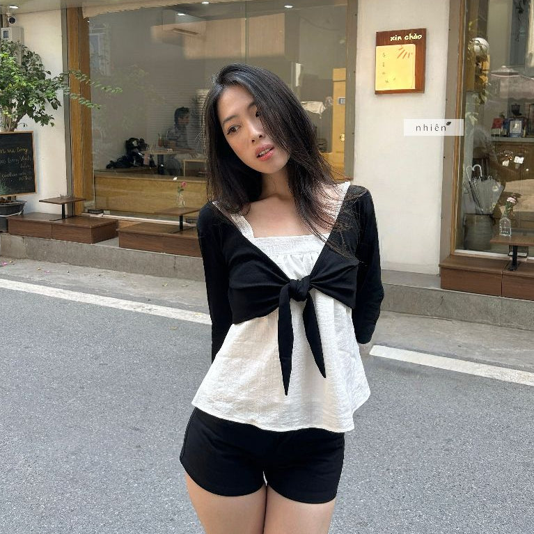 Nhien Vintage Heat Wave Short