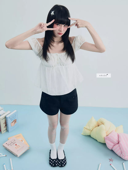 Nhien Vintage Heat Wave Short