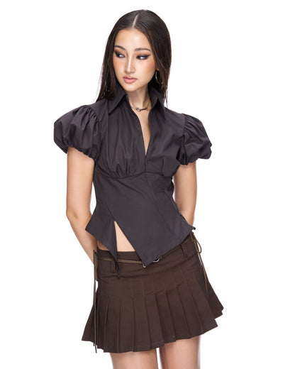 Viery Noir Iris Miniskirt (Pre-order)