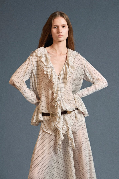 Huong Boutique Nomad Ruffle Blouse