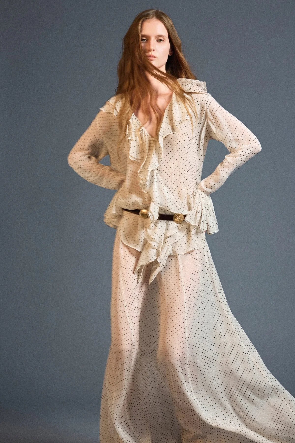 Huong Boutique Nomad Ruffle Blouse