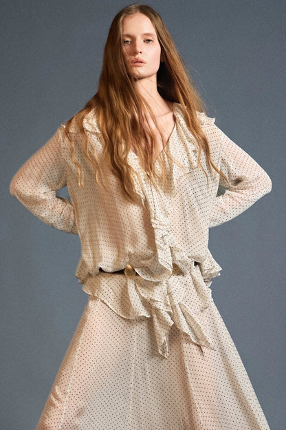 Huong Boutique Nomad Ruffle Blouse