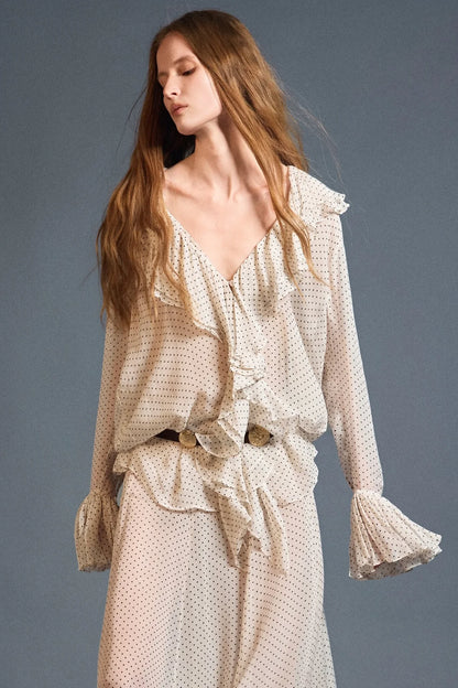 Huong Boutique Nomad Ruffle Blouse
