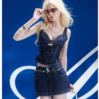Aiai Studio Nyx Denim Skirt (Pre-order)