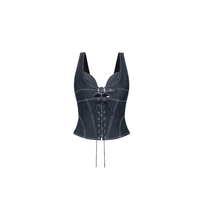 Aiai Studio Nyx Denim Corset (Pre-order)