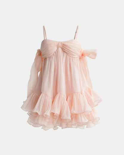 Ceci Phoebe Dress - Apricot Glow