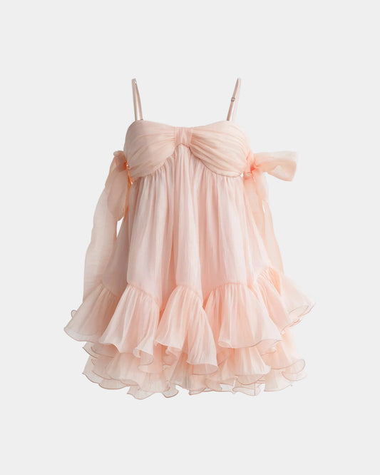 Ceci Phoebe Dress - Apricot Glow