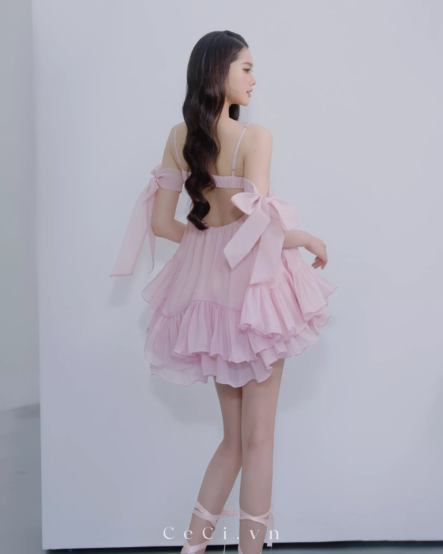 Ceci Phoebe Dress - Baby Rose