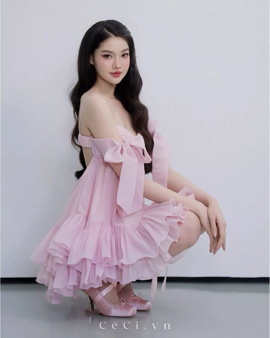 Ceci Phoebe Dress - Baby Rose