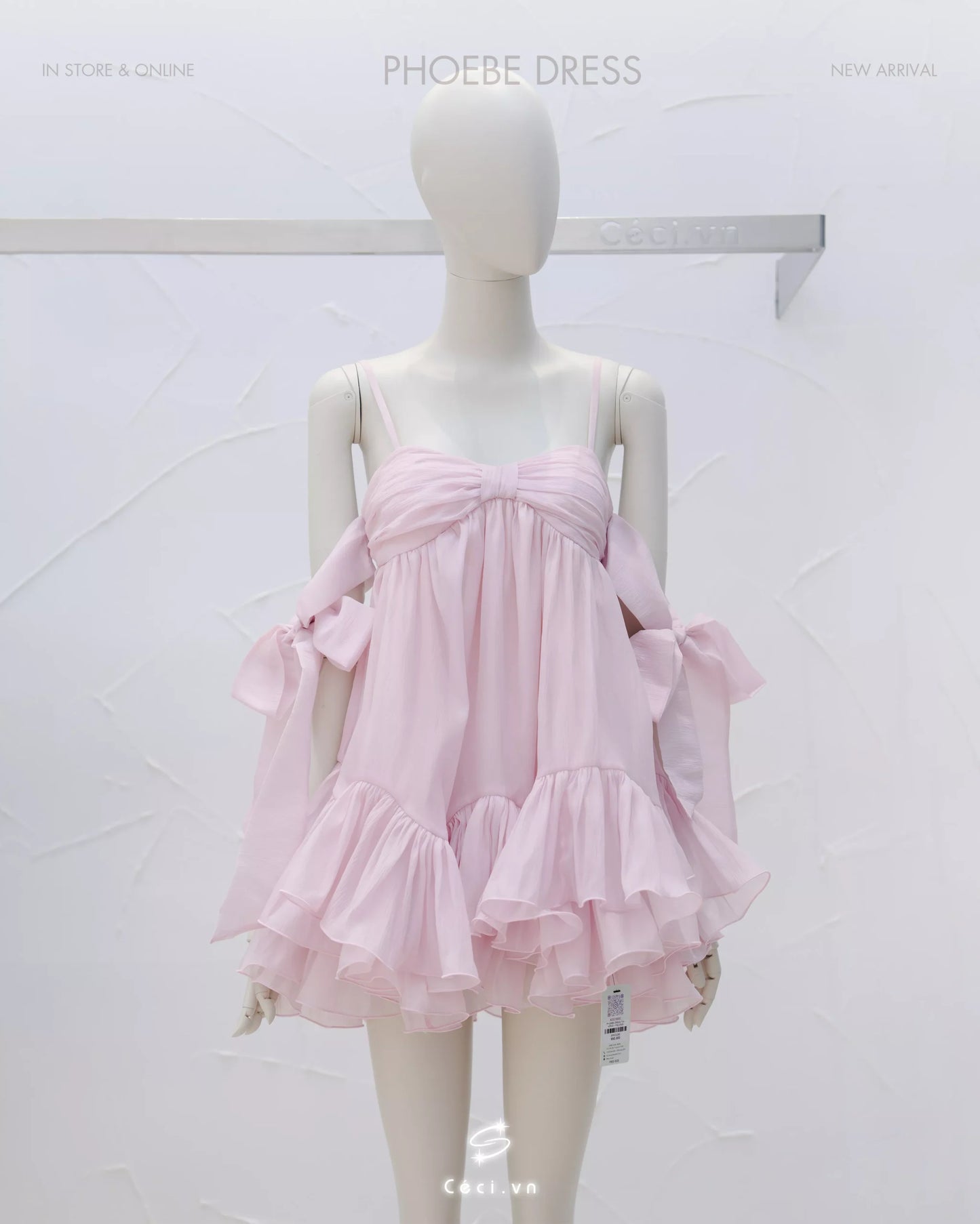 Ceci Phoebe Dress - Baby Rose