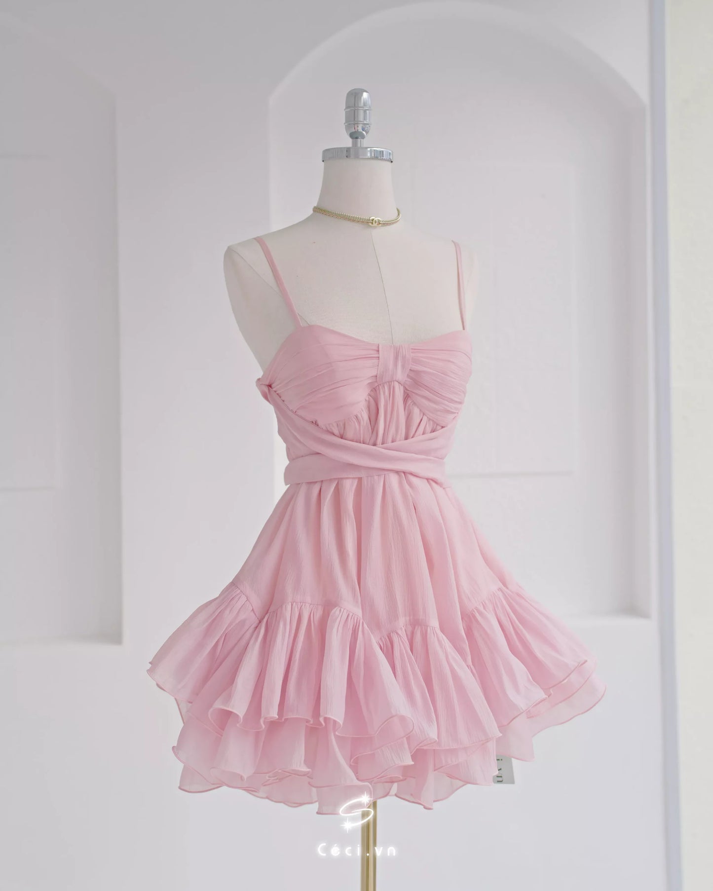 Ceci Phoebe Dress - Baby Rose