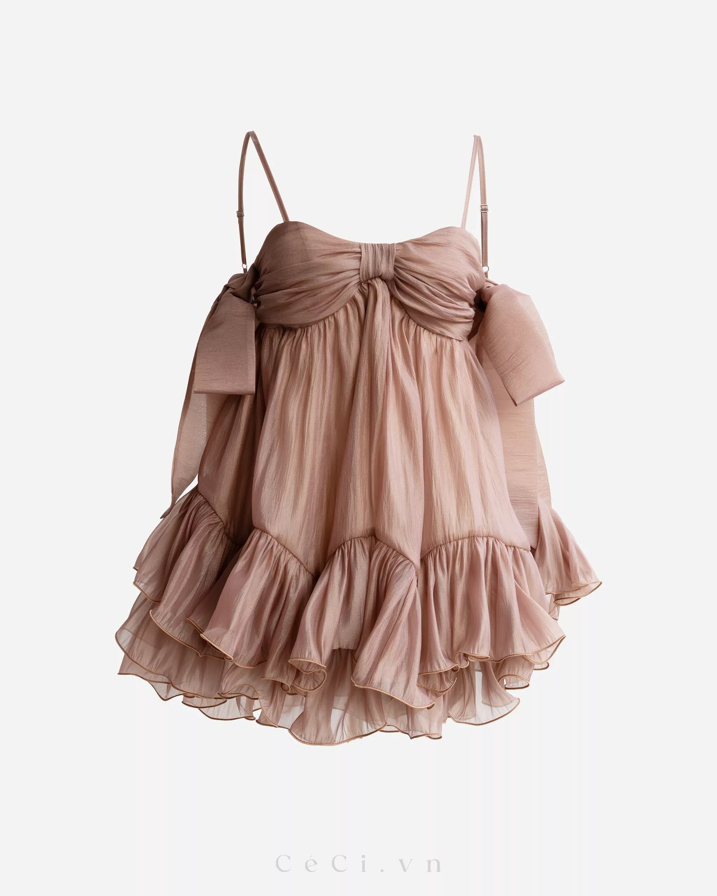 Ceci Phoebe Dress - Mocha Allure