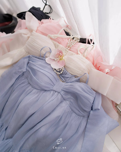 Ceci Phoebe Dress - Pearl Veil