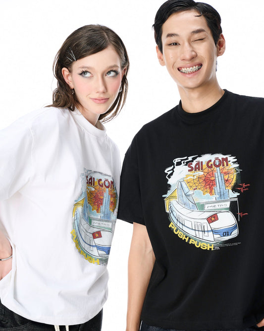 Push Push Pushline Sgn T-Shirt (Boxy Fit) (Pre-order)