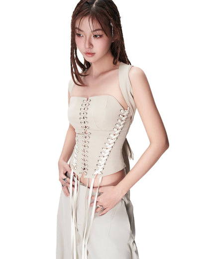 Bunny Hill Panacea Top (Beige) (Pre-order) - Em Clothing